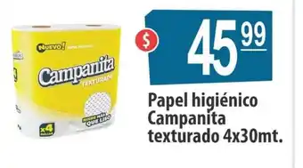 Autoservicio Capo Campanita Papel Higienico texturado 4 x 30mt oferta