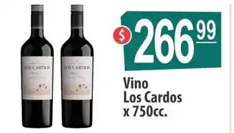 Autoservicio Capo Vino Los Cardos x 750cc oferta