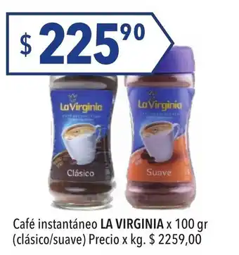 Hergo La Virginia Café Instantáneo Clásico o Suave x 100gr oferta