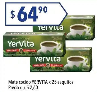 Hergo Yervita Mate cocido x 25 saquitos oferta