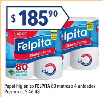 Hergo Felpita Papel Higienico 80 metros oferta