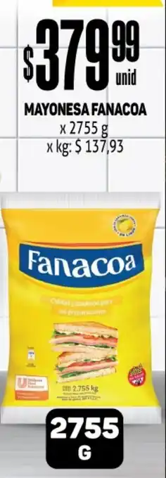 Makro Mayonesa Fanacoa x 2755g oferta