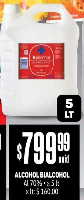 Makro Alcohol Bialcohol 70% x 5lt oferta