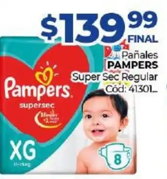 Diarco Pampers Pañales Super Sec regular oferta