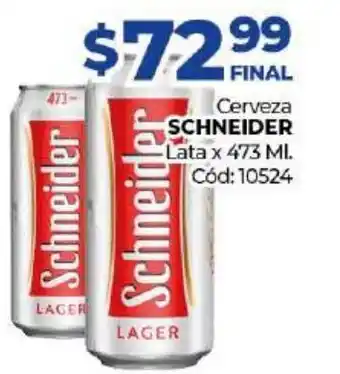 Diarco Schneider Cerveza lata x 473ml oferta