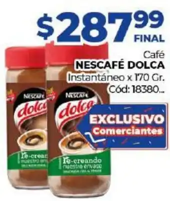 Diarco Nescafé Dolca Café Instantaneo x 170gr oferta