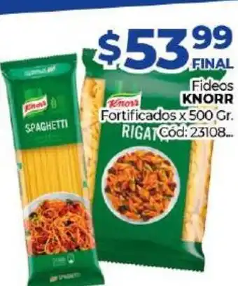 Diarco Knorr Fideos Fortificados x 500gr oferta
