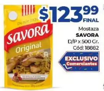 Diarco Savora Mostaza D/P x 500gr oferta