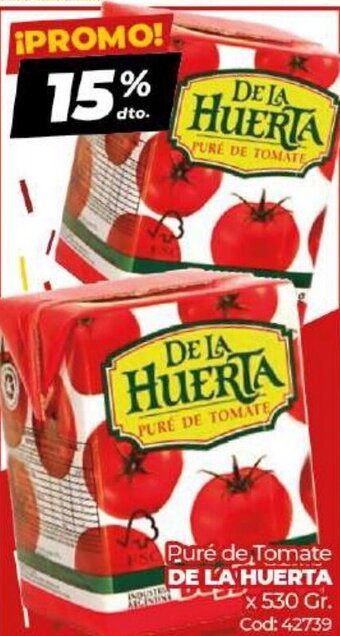 Diarco De La Huerta Puré de Tomate x 530gr oferta
