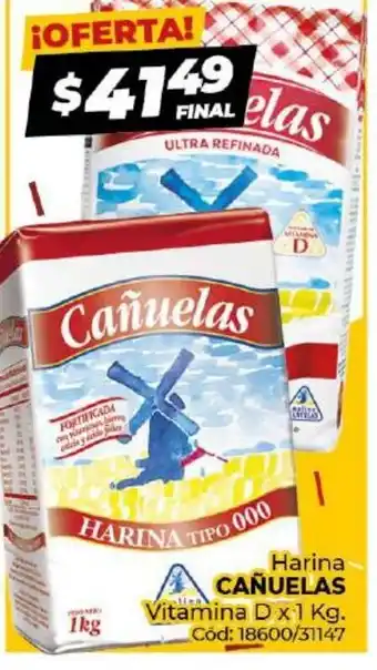 Cañuelas Harina Vitamina D x 1kg