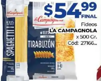 Diarco La Campagnola Fideos x 500gr oferta