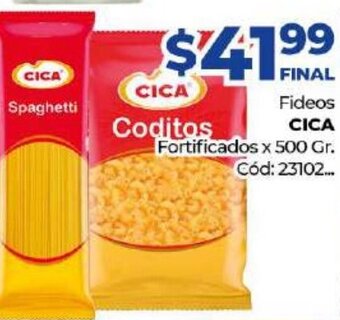 Diarco Cica Fideos Fortificados x 500gr oferta