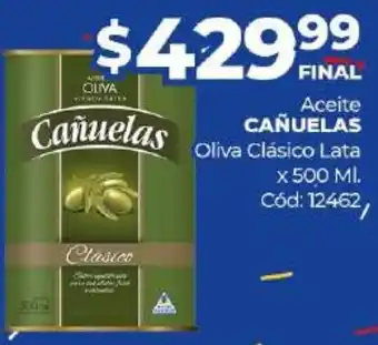 Diarco Cañuelas Aceite Oliva Clásico Lata x 500ml oferta