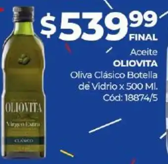 Diarco Oliovita Aceite Oliva Clásico Botella x 500ml oferta