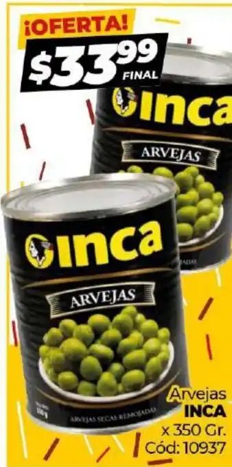 Diarco Inca Arvejas x 350gr oferta