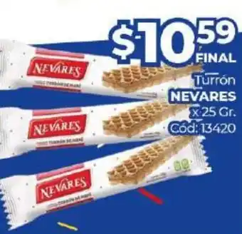 Diarco Nevares Turron x 25gr oferta