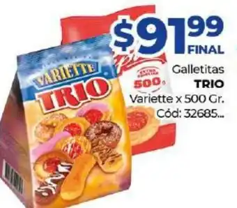 Diarco Trio Galletitas Variette x 500gr oferta