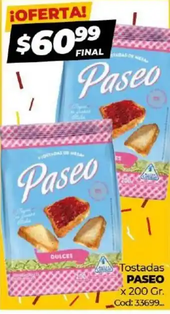 Diarco Paseo Tostadas x 200gr oferta
