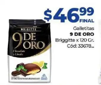 Diarco 9 De Oro Galletitas Briggitte x 120gr oferta