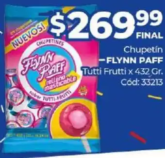 Diarco Flynn Paff Chupetin Tutti Frutti x 432gr oferta