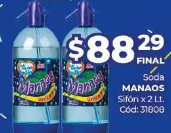 Diarco Manaos Soda Sifón x 2lt oferta