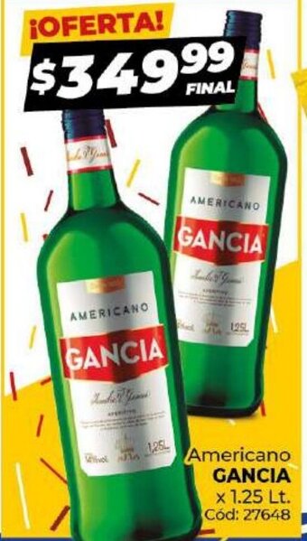 Diarco Gancia Americano x 1.25lt oferta