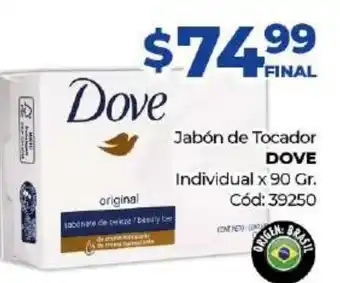 Diarco Dove Jabón de Tocador Individual x 90gr oferta