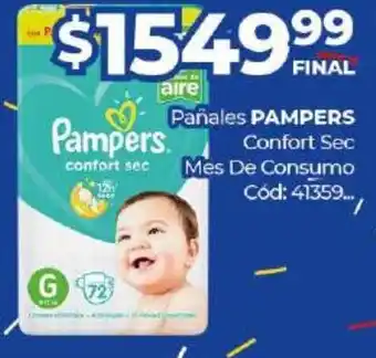 Diarco Pampers Pañal Confort Sec Mes De Consumo oferta
