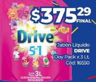 Diarco Drive Jabón Liquido Doy Pack x 3lt oferta