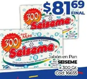 Diarco Seiseme Jabón en Pan x 300gr oferta