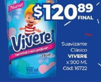 Diarco Vivere Suavizante clásico x 900ml oferta