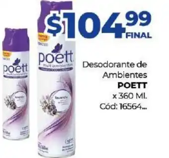 Diarco Poett Desodorante de Ambientes x 360ml oferta