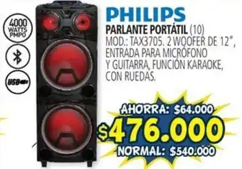 Casa del Audio PHILIPS PARLANTE PORTÁTIL 12" oferta