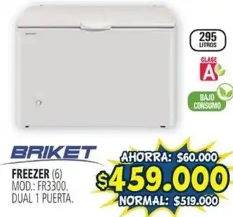 Casa del Audio BRIKET FREEZER 295 LITROS oferta