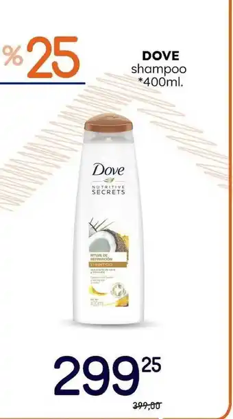 Supermercados Monarca Dove Shampoo 400ml oferta
