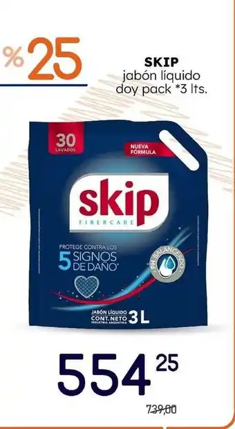 Supermercados Monarca Skip Jabón Liquido Doy Pack 3lts oferta