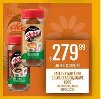 Supermercados Todo Café Instantáneo Dolca Classico Suave 100g oferta