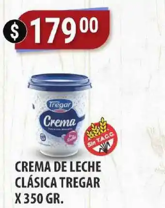 Supermercados Mayor Crema De Leche Clasica Tregar x 350gr oferta