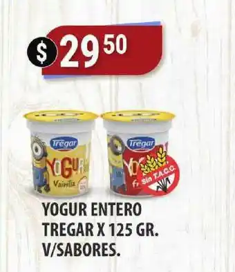 Supermercados Mayor Yogur Entero Tregar V Sabores x 125gr oferta