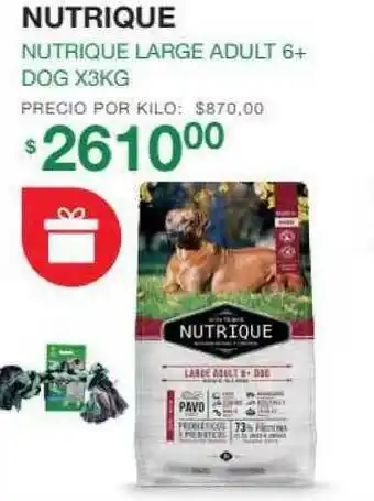 Nutrique Large Adult 6+ Dog X3kg
