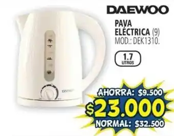 Casa del Audio DAEWOO PAVA ELÉCTRICA1.7 LITROS oferta