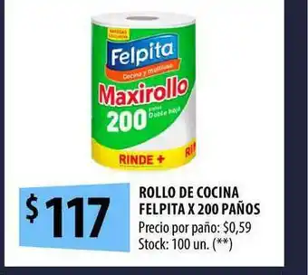 Punto Mayorista Rollo De Cocina Felpita oferta