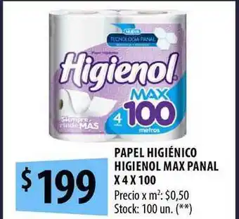 Punto Mayorista Papel Higiénico Higienol Max Panal oferta