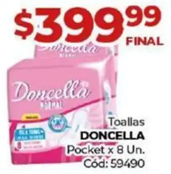 Diarco Toallas DONCELLA Pocket x 8 Un. oferta