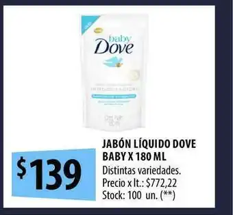 Punto Mayorista Jabón Líquido Dove Baby x 180ml oferta