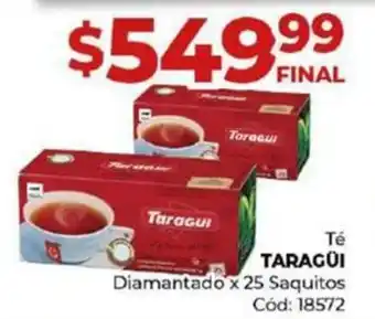 Diarco Té TARAGÜI Diamantado x 25 Saquitos oferta