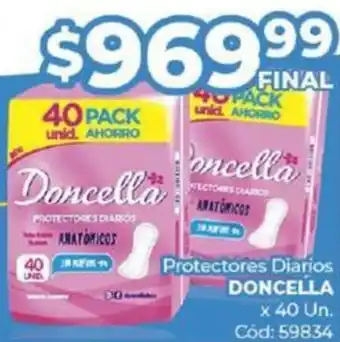 Diarco Protectores Diarios DONCELLA x 40 Un. oferta