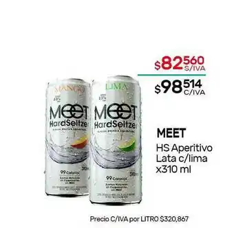 Nini Mayorista Meet Hs Aperitivo Lata C Lima x 310ml oferta