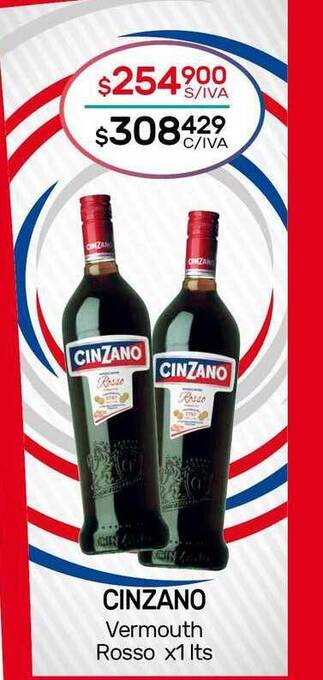 Nini Mayorista Cinzano Vermouth Rosso x 1lts oferta