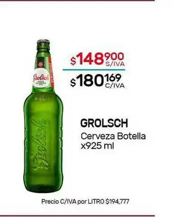 Nini Mayorista Grolsch Cerveza Botella x 925ml oferta